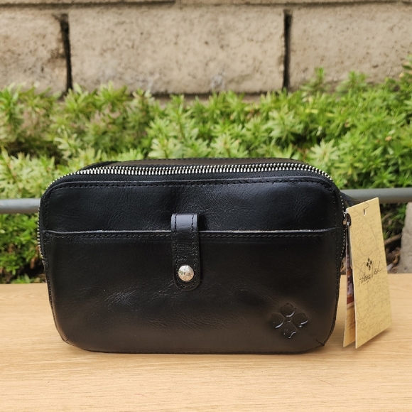 Patricia Nash Alessa Black Leather Crossbody Bag NWT - Picture 1 of 16